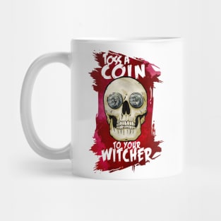 Toss a Coin - Witcher Skull Mug